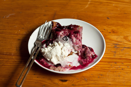 Lemon blueberry pie